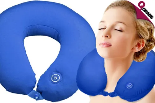 From QR35, Take a Break with a Comfortable Neck Massaging Cushion - Choose from Three Cozy Colors (Up to QR160 Value)